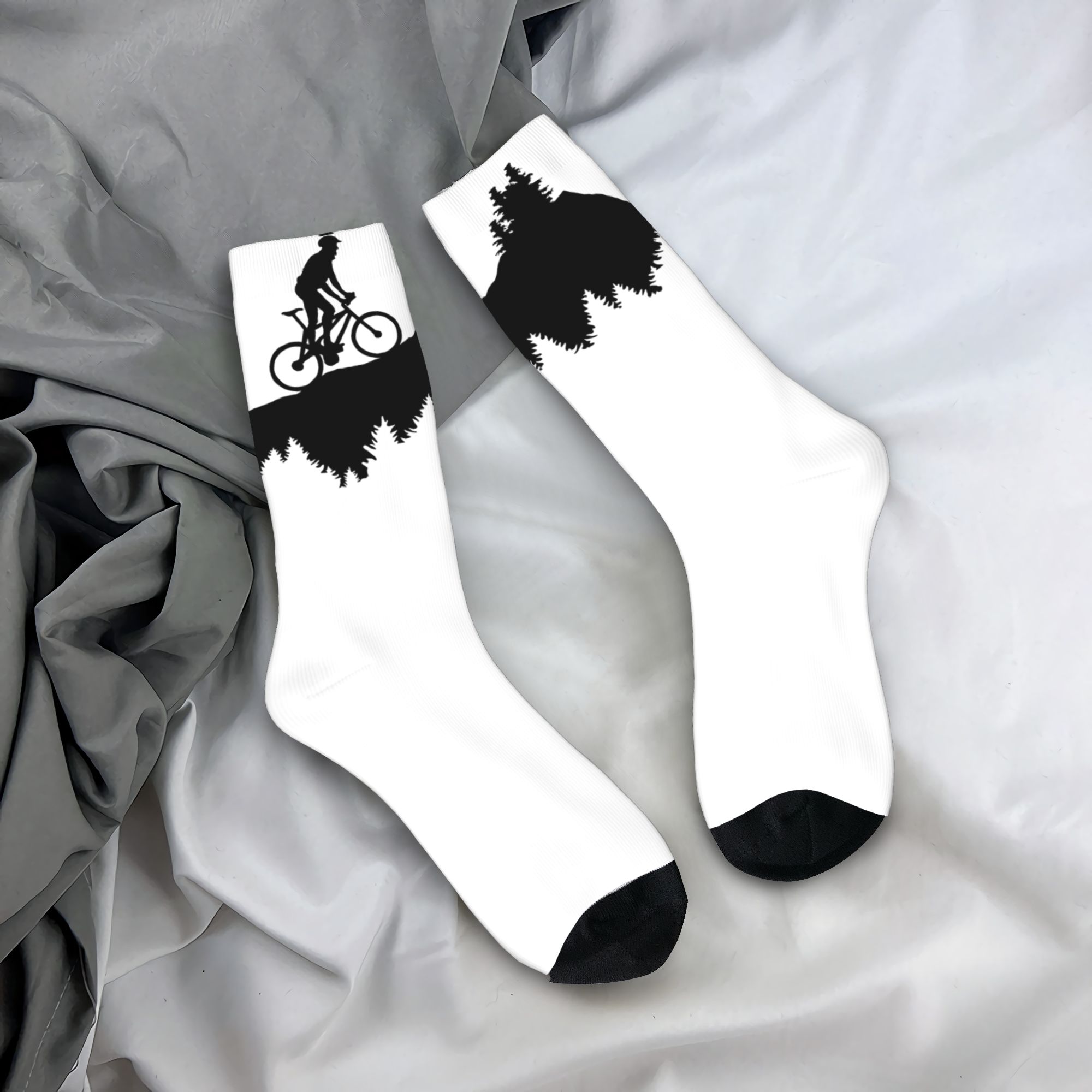 Mountain Biking Socks - Mountain bike, mountain biker Socks Autumn