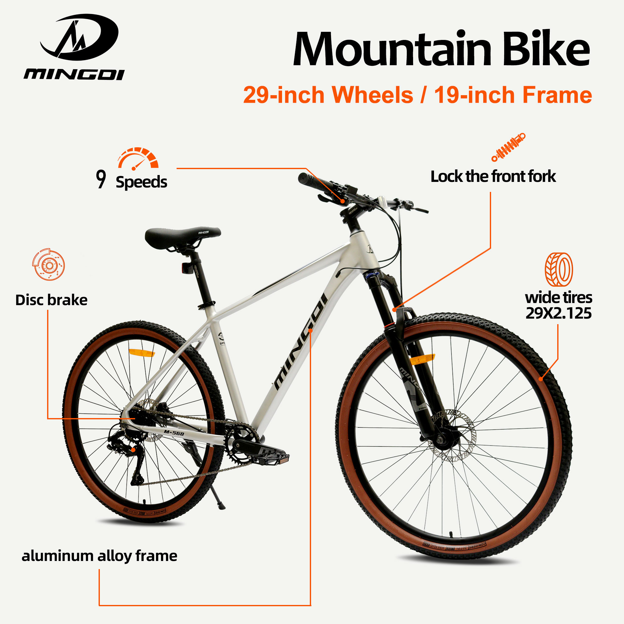 Mountain Biking Gear For Men - 29 Inch Mountain Bike 19 Inch