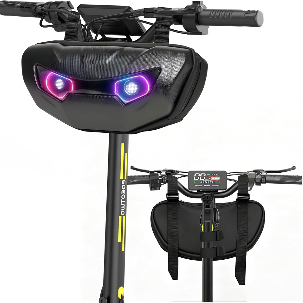 Mountain Biking App - LED Pixel Handlebar Bag with Bluetooth
