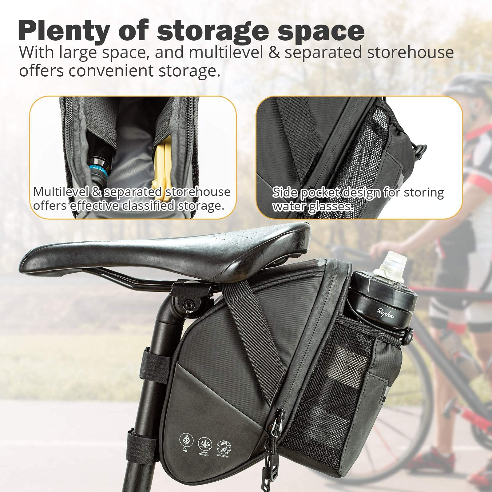 Bike Saddle Bag Waterproof Bik - Mountain Biking Hydration Pack review and price