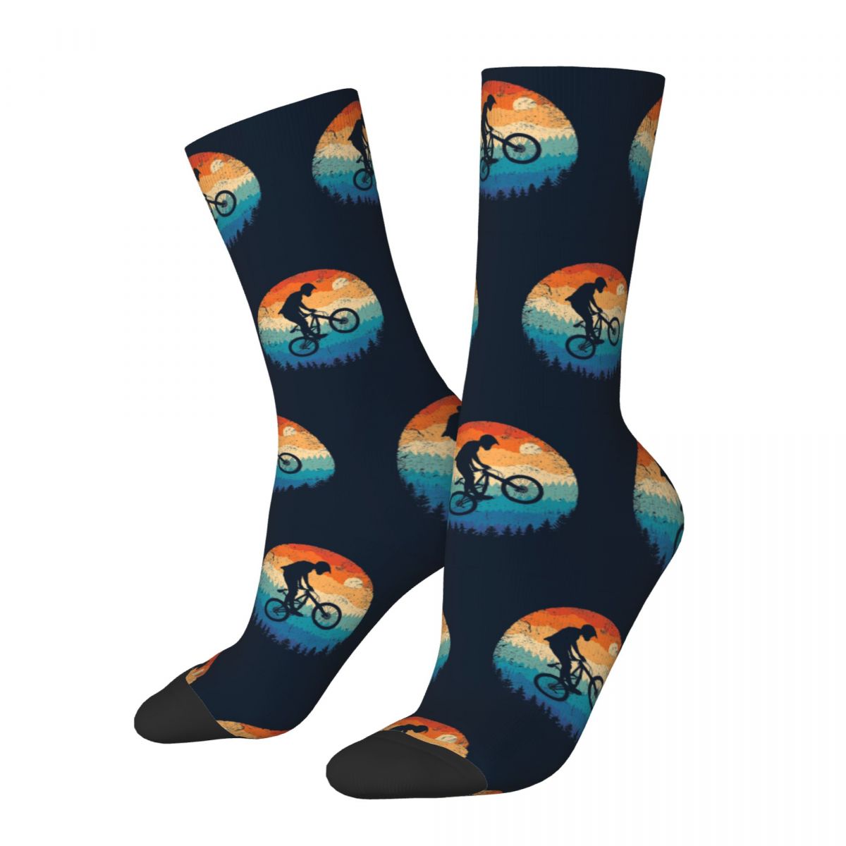 Funny Crazy Sock for Men Mount - Mountain Biking Socks review and price