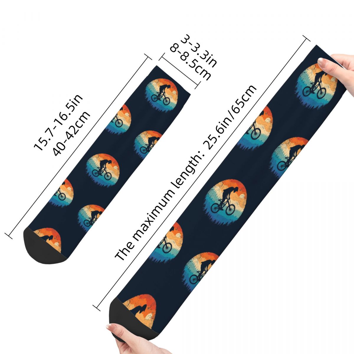 Funny Crazy Sock for Men Mount - Mountain Biking Socks review and price