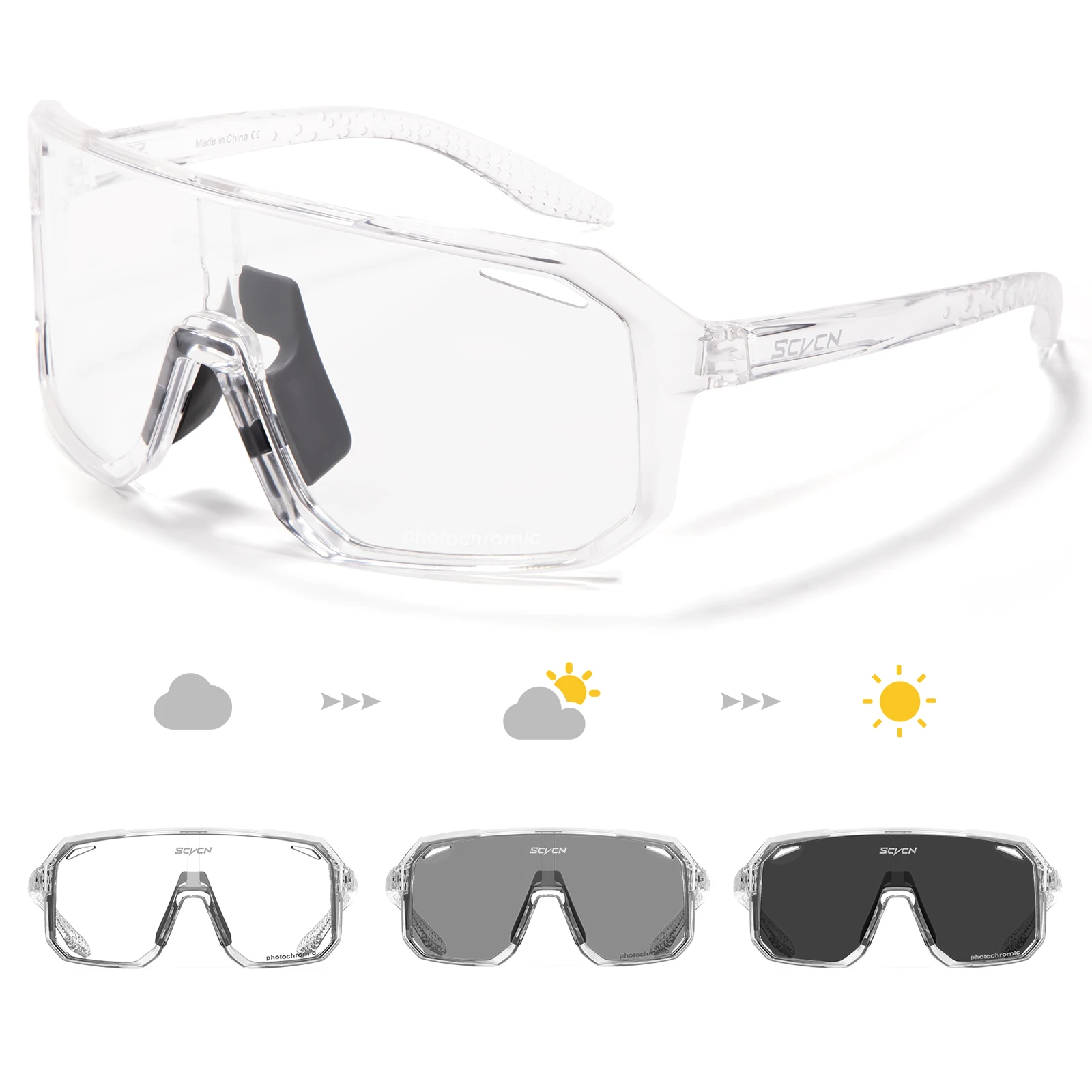 SCVCN Photochromic Hiking Eyew - Mountain Biking Glasses review and price