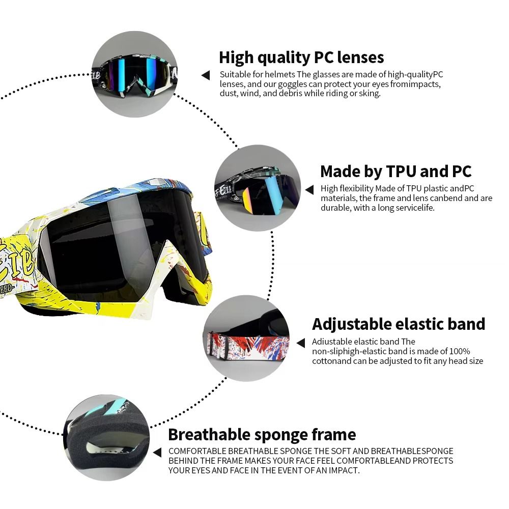 Cycling Dustproof ATV Goggles  - Mountain Biking Youth review and price