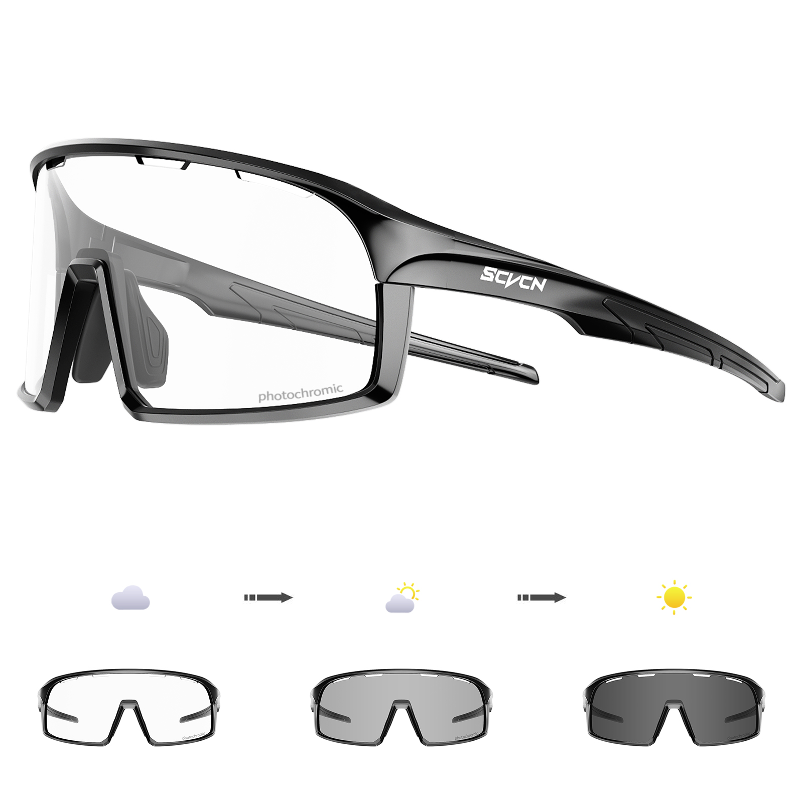 SCVCN Photochromic Sunglasses  - Mountain Biking Glasses review and price