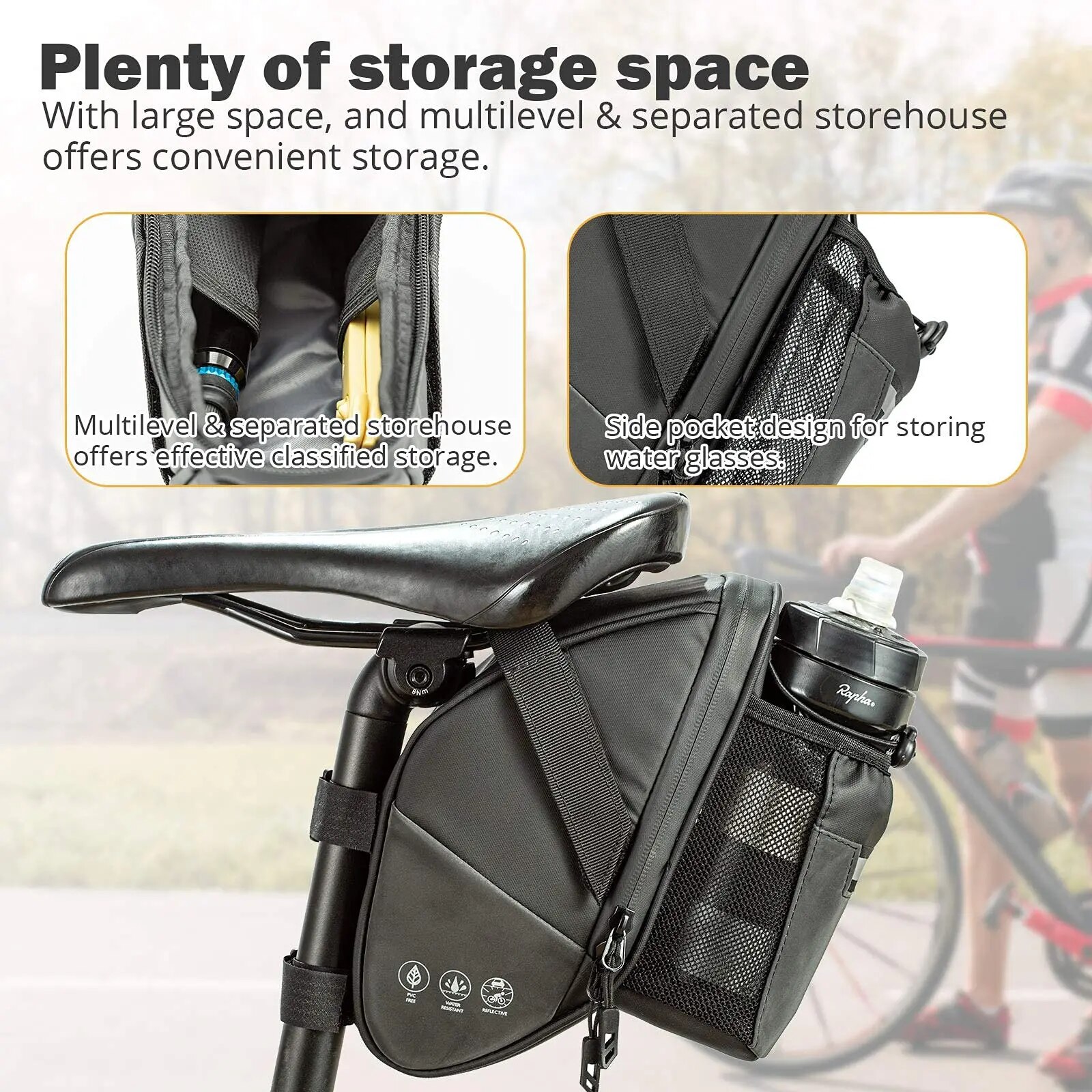 Bike Saddle Bag Waterproof Bik - Mountain Biking Hydration Pack review and price